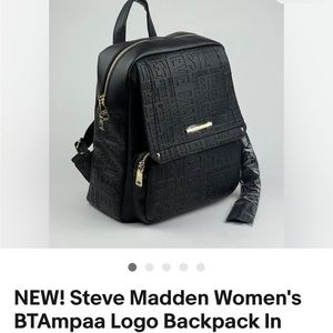 Steve Madden embossed backpack